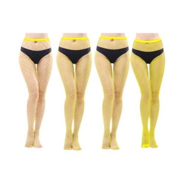 Imagem de Meias De Rede Super Elásticas Para Mulheres, 4 Peças, Meias De Rede Gó
