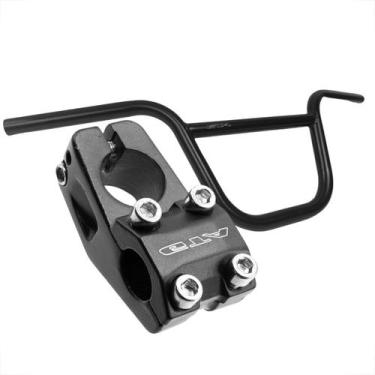 Imagem de Guidão Bicicleta Aro 26 Aro 29 Alto Bmx Aço Preto 670mm x 22.2mm 190mm