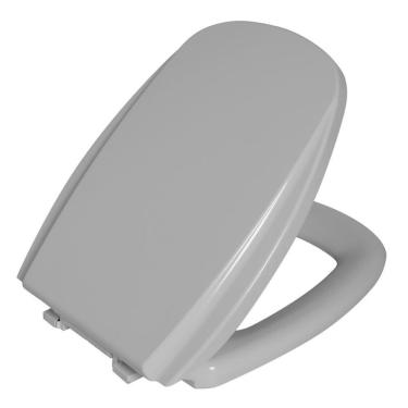 Imagem de Assento Sanitário para Louça Monte Carlo Deca Formato Oval Almofadado Antibacteriano Ge...