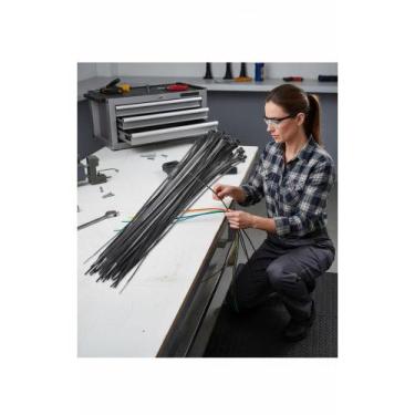 Imagem de Abraçadeira Nylon Preta 50cm 30kg Resistente UV (100 Un) - Congratulat