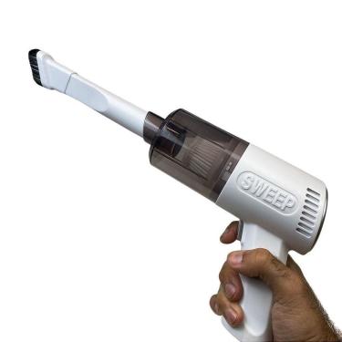 Imagem de Mini Aspirador Po Portatil Vacuo Remove Po Sem Fio C/Bateria Carro Casa Usb Força Sucção 900pa