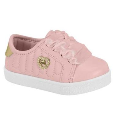 Imagem de Tênis Menina Molekinha Bebê Detalhe Dourado-Feminino