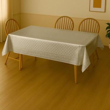 Imagem de Toalha De Mesa Metalizada Prata Mod6146B Rolo 1,37x20m Vinil Pvc - Pla