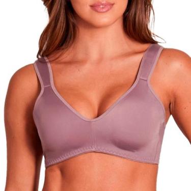 Imagem de Sutiã Flex Power Alta Compressão Sem Bojo Plus Duloren, Berinjela, 46