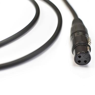 Imagem de Cabo de Microfone Ninja HG 0,20 mm P10-XLR F Alta Impedância com Cobre OFHC Preto Santo Angelo
