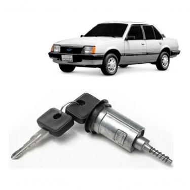 Imagem de Cilindro de Ignição com Chave para Painel Modelo F103 Prata para Chevrolet Corsa 94 a 02 Ipanema 89 a 98 Kadett Monza 89