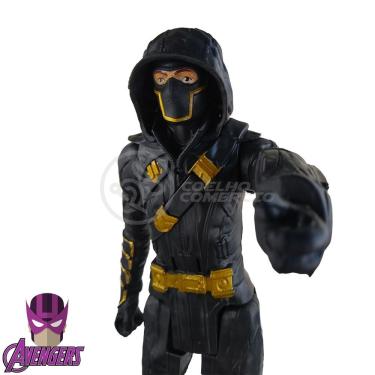 Imagem de Brinquedo Boneco Action Figure Gavião Arqueiro Rony Ronin Vingadores 29CM Colecionável com Música Smart Tech