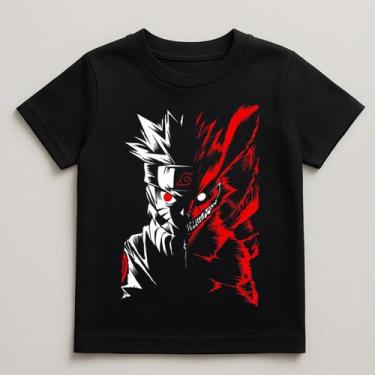 Imagem de Camiseta Infantil Naruto 100% Algodão Nova 1 - Mil Camisetas, Preto, 1