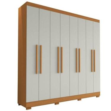 Imagem de Guarda Roupa Casal Dubai 8 Portas 240 cm ARMoveis - Aramoveis, Cinamom