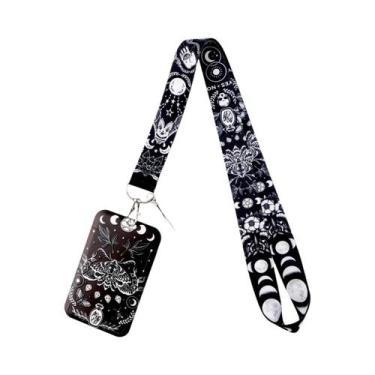 Imagem de Cordão De Pescoço Anime Fases Da Lua E Sol, Chaveiro, Porta-Cartão De 