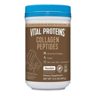 Imagem de Peptídeos de colágeno em pó, proteínas vitais, sabor chocolate-Unissex