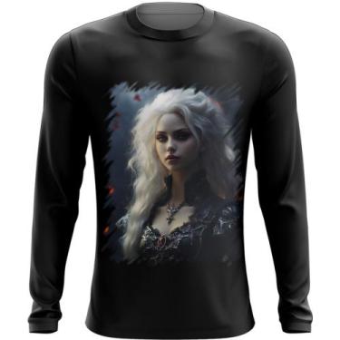 Imagem de Camiseta Manga Longa Vampira Sangue Noturna Morcego Lenda 2 - Kasubeck