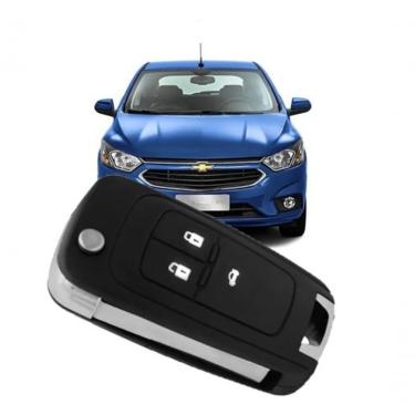 Imagem de Chave Canivete Carcaça Oca Modelo F103 para Cruze Hatch Sedan Onix Prisma G2 S10 G2 Sonic com Alojamento