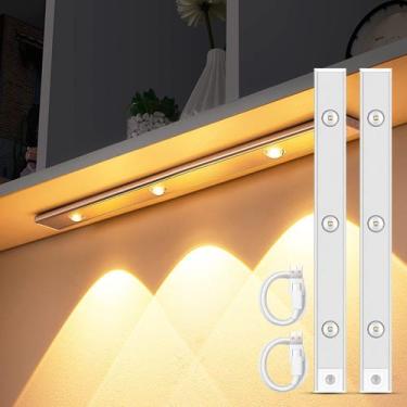 Imagem de Kit 2 Luminária Led Sensor Presença Recarregável Armário - Kadê