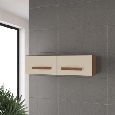 Imagem de Armário Aéreo para Geladeira Mara 80cm 2 Portas Para Cozinha - Moblis 