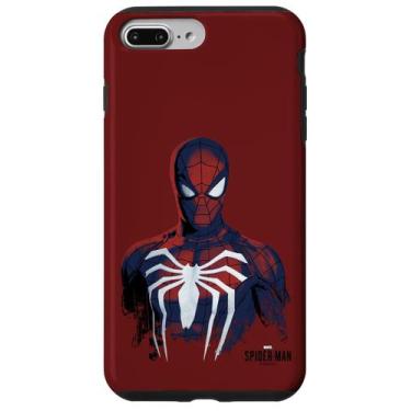 Imagem de Capa Retrato Pintada do Homem-Aranha Marvel para iPhone 7 Plus/8 Plus