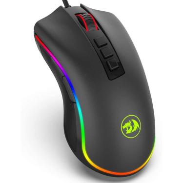 Imagem de Mouse Gamer Redragon Cobra, Chroma RGB, 12400 DPI, 8 Botões, Preto - M711-Unissex