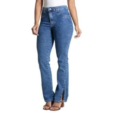 Imagem de Calça Jeans Sawary Reta - 282815 - Azul medio 44-Feminino