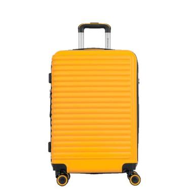 Imagem de Mala de Viagem 23kg Média SESTINI Racer Amarelo Ziper Expansor Cadeado