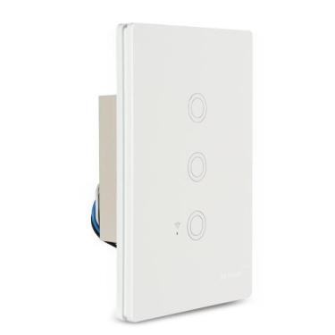 Imagem de Interruptor Inteligente Wi-Fi 3 Botões Alexa Margirius