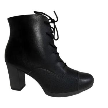 Imagem de Bota Piccadilly Ankle Boot Oxford Salto Confortável 130220, 37