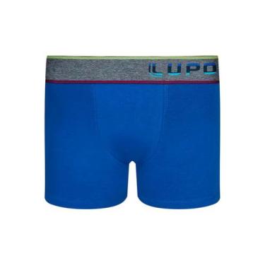 Imagem de Cueca Boxer Infantil Lupo 00151-011 Lisa Algodão T. P/GG, P, 2781, Roy