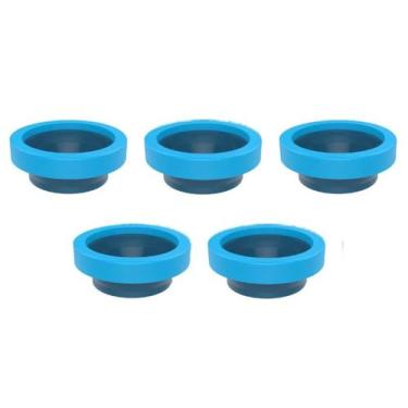 Imagem de Kit 5 anel vedacao para vaso sanitario com guia blukit