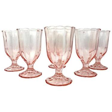 Imagem de Conjunto 6 Taças para Água/Vinho Peach 340ml em Vidro Haüskraft - Haus
