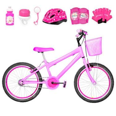 Imagem de Bicicleta Infantil Feminina Aro 20 Aero + Kit Proteção - FlexBikes, Ro