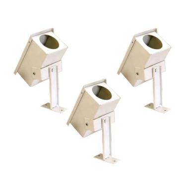 Imagem de Kit 3 Proteções Reforçadas Câmera Segurança bullet 11x23x9cm - Brassol