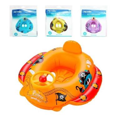 Imagem de Boia Bebê Carrinho Infantil Inflável Direção Piscina Vinil - Canova'S 