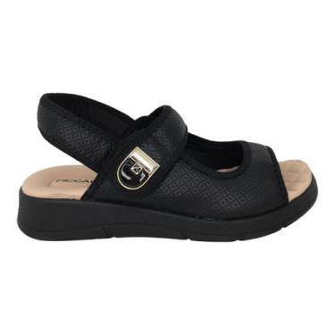 Imagem de Sandalia piccadilly Joanete macia confortavel Calce facil, Preto, 35