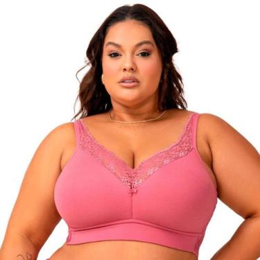 Imagem de Sutiã Sustentação Vi Lingerie 210934 Plus Size, Rosa, 50