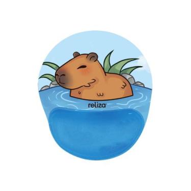 Imagem de Mouse Pad Ergonômico 24 x 20,6cm, Reliza Comfort Fun, Apoio para Pulso