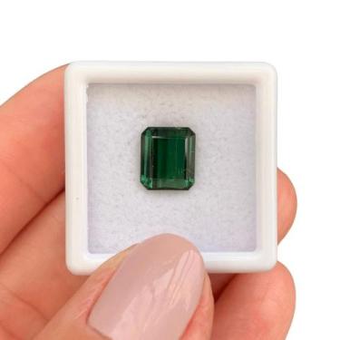 Imagem de Turmalina Verde Azulada Baguete 2,64ct - ENE2ESE