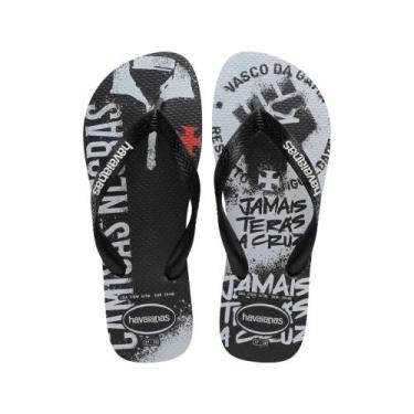Imagem de Chinelo Havaianas Top Vasco Oficial Times Original Unissex Adulto Conf