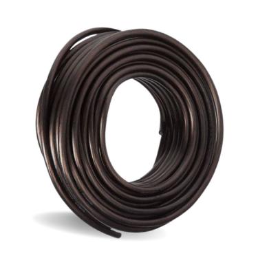 Imagem de Cabo Automotivo para Som Plastic Profissional Preto Cristal 21mm Rolo com 25 Metros Cobre Visioncable