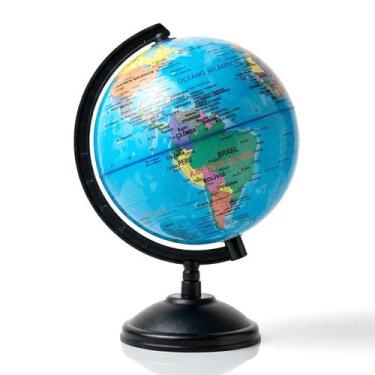 Imagem de Globo Terrestre Mapa Mundi Político Giratório Decoração De Mesa 13 Cm 