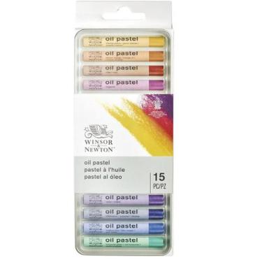 Imagem de Giz Pastel Oleoso Profissional  Winsor & Newton 15 Peças