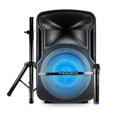 Imagem de Kit Caixa Amplificadora Frahm CMF670 TWS 670W Bluetooth USB Micro SD Bivolt Preto