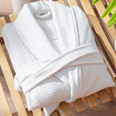 Imagem de Roupão de Banho Adulto Unissex G D Luxe - Bandoca - Kacyumara, Branco