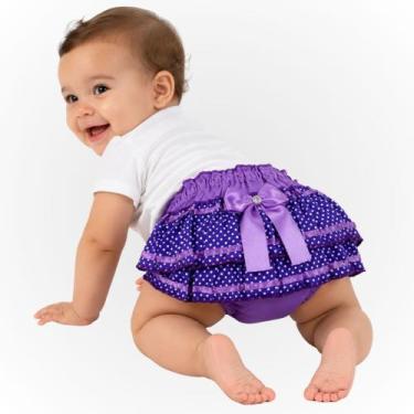 Imagem de Calcinha Bunda Rica Bebê Menina Com Babado Frufru Confortável - - Empó