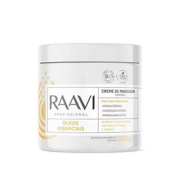 Imagem de Creme de Massagem Corporal Oléos Essenciais Raavi 500g