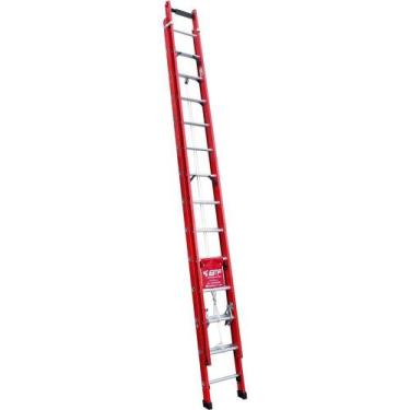 Imagem de Escada Extensível Botafogo Efr9931 Em Fibra De Vidro 26 Degraus 7,20 M