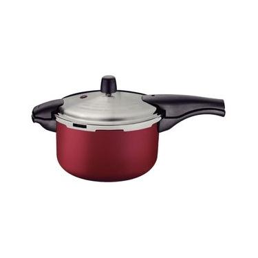 Imagem de Panela de Pressão Tramontina Vancouver Effrect 6 Litros 24 cm Vermelho em Alumínio Starflon Max