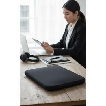 Imagem de 2x Capa Luva Notebook 15-15,6 Pol Zíper Preto Segura - Congratulations