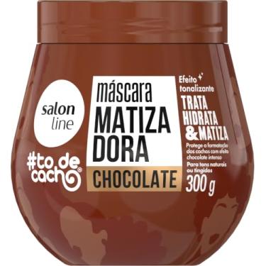 Imagem de Salon Line, Máscara Matizadora, #TodeCacho, Chocolate, Vegano - Para Cabelos Ondulados, Cacheados e Crespos, 300 g