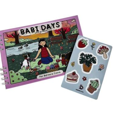 Imagem de Babi Days Livro de Colorir Capa Dura - - Babs