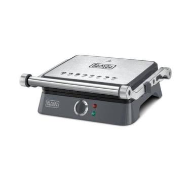 Imagem de Grill Elétrico Gourmand Gris Black&Decker Abertura 180 127V - BLACK+DE