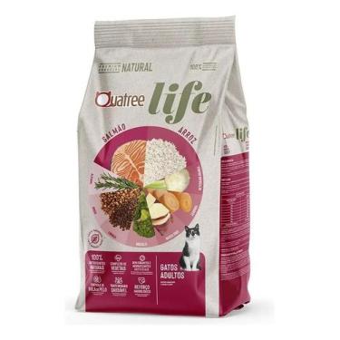 Imagem de Ração Quatree Life Gatos Ad Salmão 10kg (sem Transgênicos) - Congratul